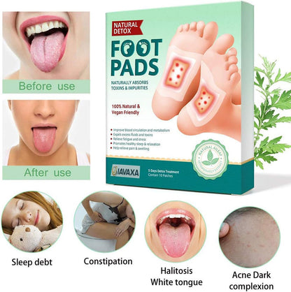 Deep Cleansing Foot Pads for Detox & Relaxation | Internal Toxin Removal, Pain Relief, Better Sleep & Circulation for Men & Women(BUY 1 GET 1 FREE)